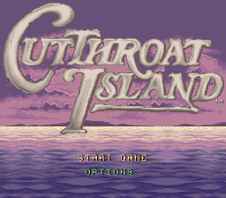 CutThroat Island (USA) Title Screen